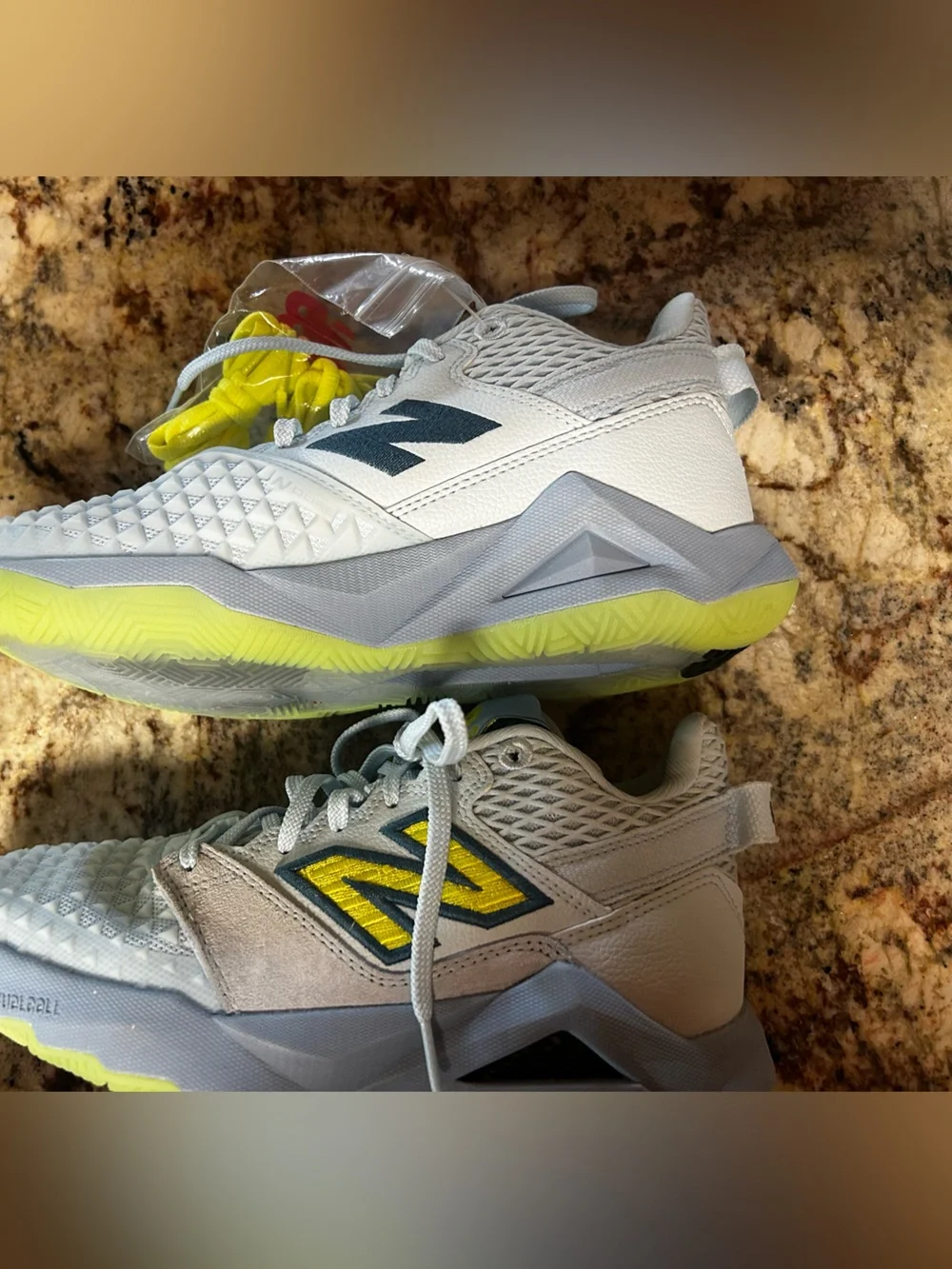 New RARE New Balance Women 6.5 Leather & Mesh Special Edit. Coco Guaff Sneakers
